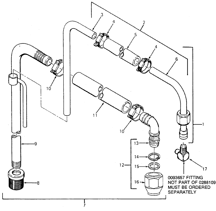 ED1075 Pro Pak Optional Suction Set Assembly